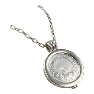 Tara Irish Coin Rhodium Plated Celtic Knot New Old Stock Claddagh